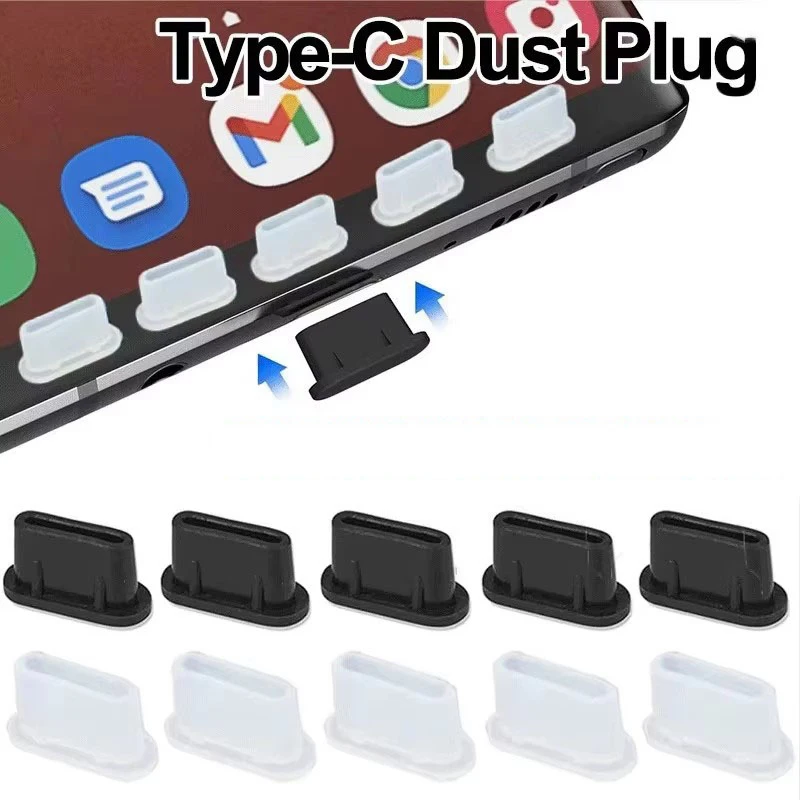 10/20/30/40Pcs USB Charging Port Type C Dust Plug Charging Port Silicone Cover For Samsung Huawei Xiaomi Smart Phone Accessories