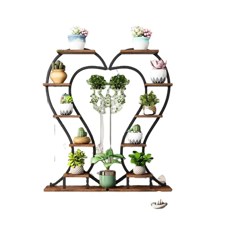 for YQ FOREVER Living Room Furniture Plant Stand Modern Wooden Multi Layer Flower Rack Shelf