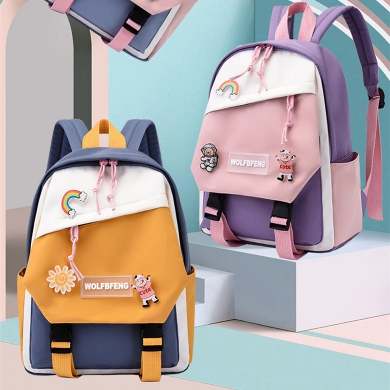 Children Cartoon Backpacks Boys Girls Primary School Zipper Students Book Bag Handbag Toddler Schoolbag Kids Outdoor Travel Bag