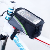 Bicycle Bag Cycling Gear Mountain Bike Top Tube Bag 5th Generation with Headphone Port 5.5 - inch Bike Phone Bag