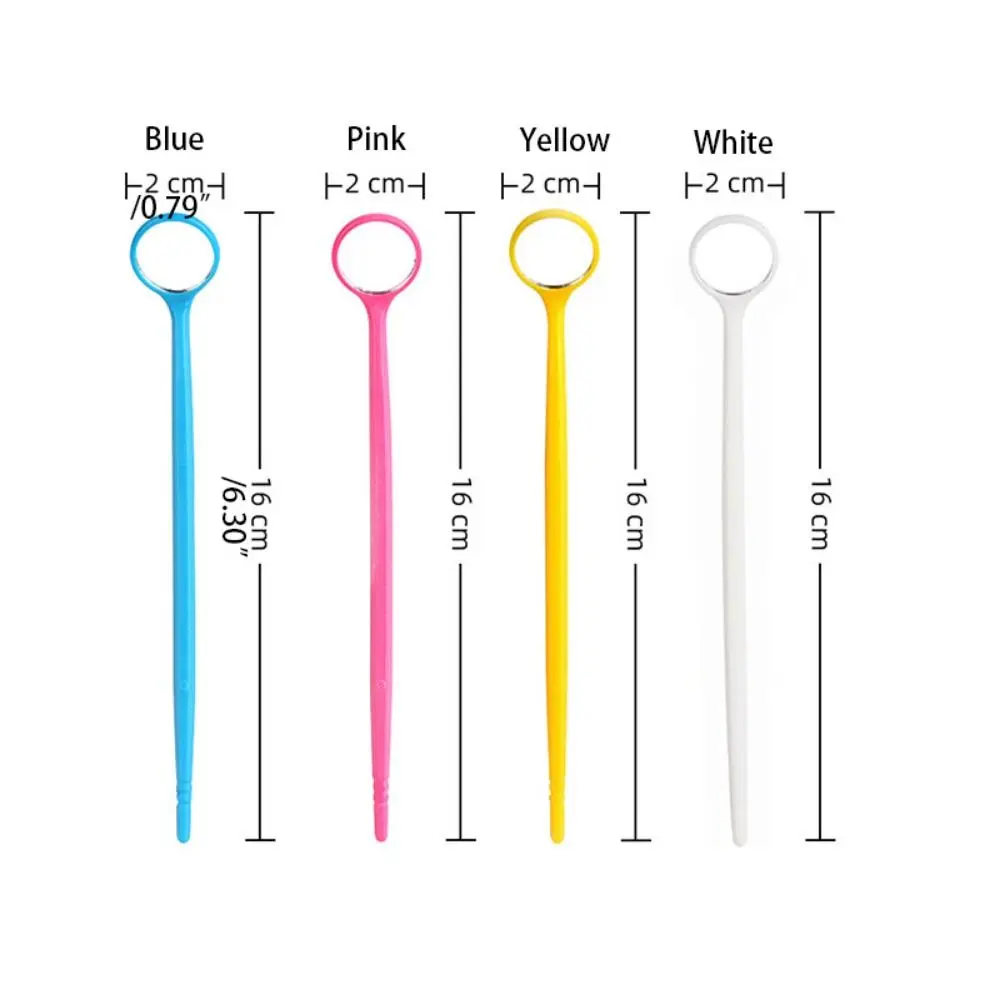 Easy Use Simple Disposable Mouth Mirror Anti-fog Safety Plastic Dental Tooth Mirror Non-slip Inspection Mirror Mouth