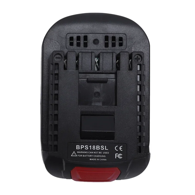 Adaptador conversor bps18bsl para black decker para stanley para porter cabo 18v bateria de íon-lítio usado para bateria de ferramenta bosch 18v