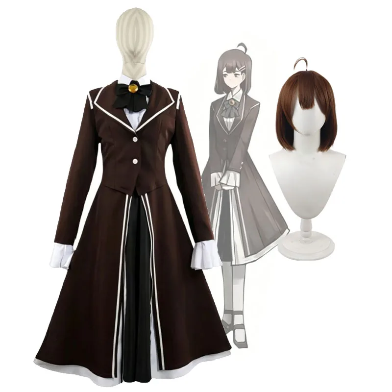 Fantasia de Cosplay Library of Ruina Hod: Uniforme Sephirah Michelle, Saia, Perucas do Bibliotecário Patrono da Literatura Hod, Tamanhos Feminino ou Masculino