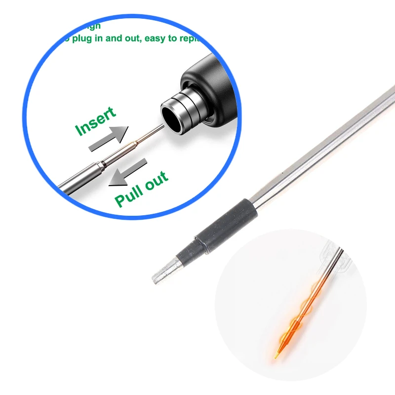3Pcs Silver Soldering Iron Tip USB Soldering Iron Tip 8cm 5V Battery Soldering Iron Tip Soldering Rework Accessories