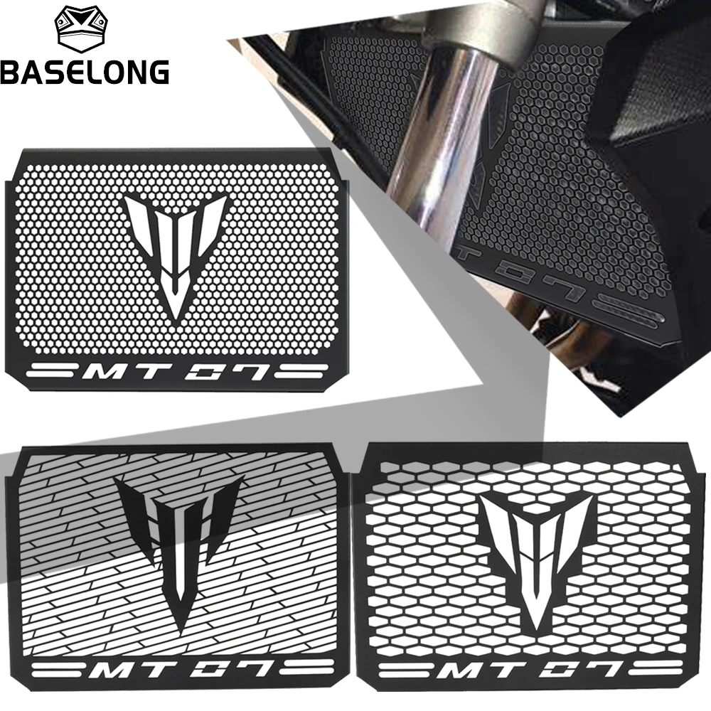 

Motorcycle Accessories Aluminum Radiator Grille Guard Cover Protector For Yamaha MT07 MT-07 2018 2019 2020 2021 2022 2023 MT 07