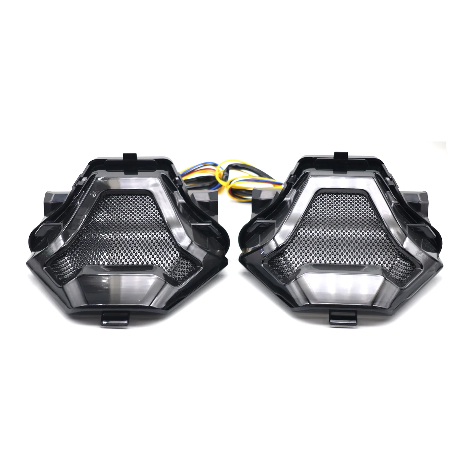 لياماها R3 R25 MT03 MT-03 MT07 MT-07 MT-25 FZ-07 الضوء الخلفي الخلفي الذيل ضوء الفرامل ضوء بدوره إشارات المتكاملة LED وقف مصباح