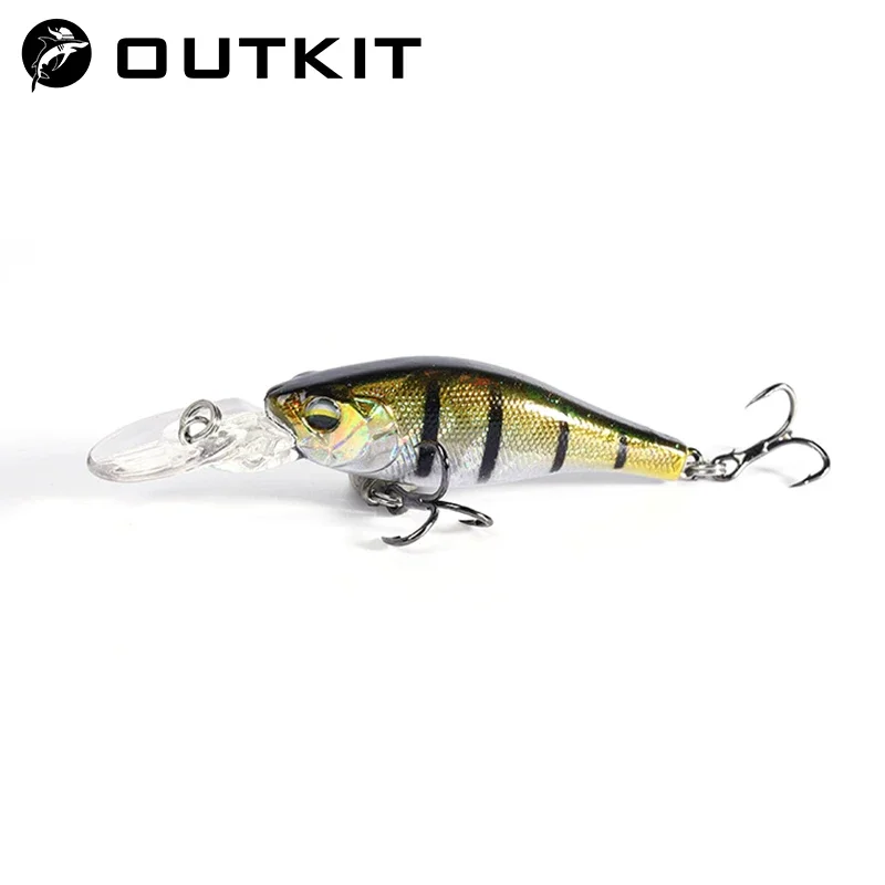 OUTKIT New 1Pcs Sinking Slowly Minnow Fishing Lure 5cm 3.9g Lifelike Swing Small Fish Deep Diving Hard Lures Japan Winter Baits