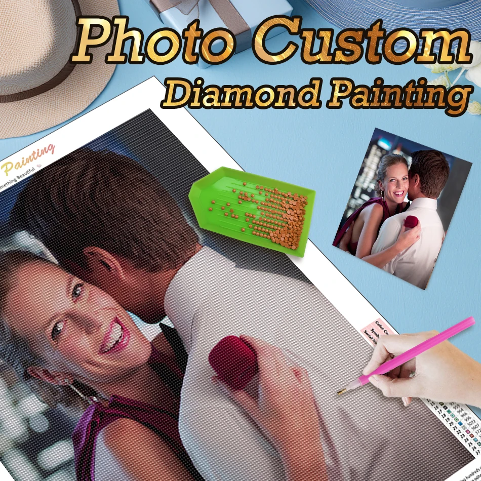 

Diamond Painting Cross Stitch Embroidery Family Pets Photo Full Square/Round Diamond Art Modern Wedding Gift Home Decoration