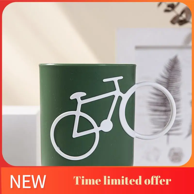 

Creatives Bicycle Toothbrush Cup, Mouthwash Cup Durable Easy To Use About 11X10cm 2 Pack