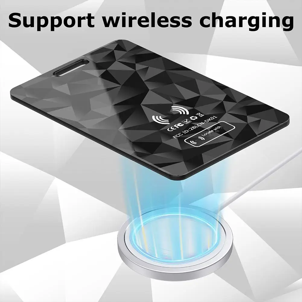 Portafoglio ultrasottile Localizzazione scheda anti-smarrimento Localizzazione Smart Tag GPS per iPhone Trova la mia scheda dispositivo Bluetooth Smart Tag ultra sottile