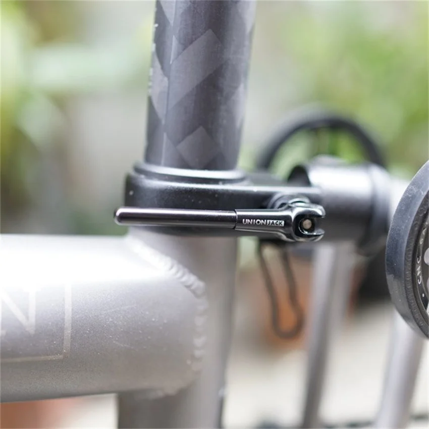 Union jack Titanium alloy seatpost clamp ultra-light Tline For brompton pipe clamp special T line