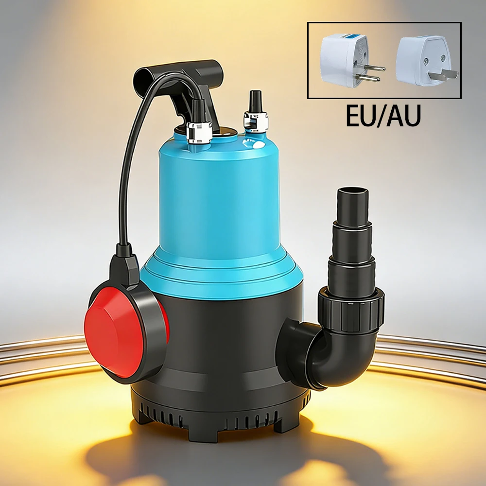 

AC220V/50Hz Head:8m Submersible Pump, Vertical Pump, Fish Tank and Fish Pond Water Pump, High Flow Rate, IPX8 Waterproof, EU/AU