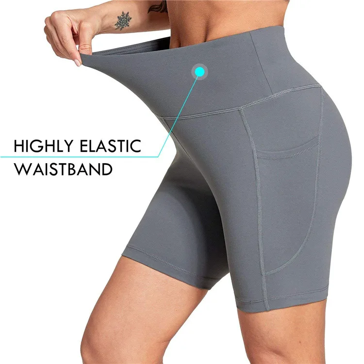 High Waist Push Up Yoga Short Mujer Gym Sportswear Cycling Shorts With Phone Pocket Women Fitness Cycling Leggings Yoga Clothing