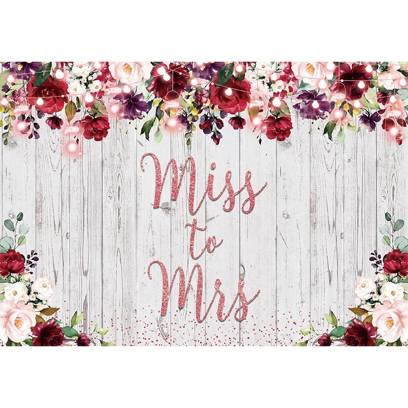 Allenjoy Gỗ Nền Lấp Lánh Đèn Hoa Đỏ Đám Cưới Sinh Nhật Bé Anniversairy Chân Dung Chụp Ảnh Phông Nền Photophone