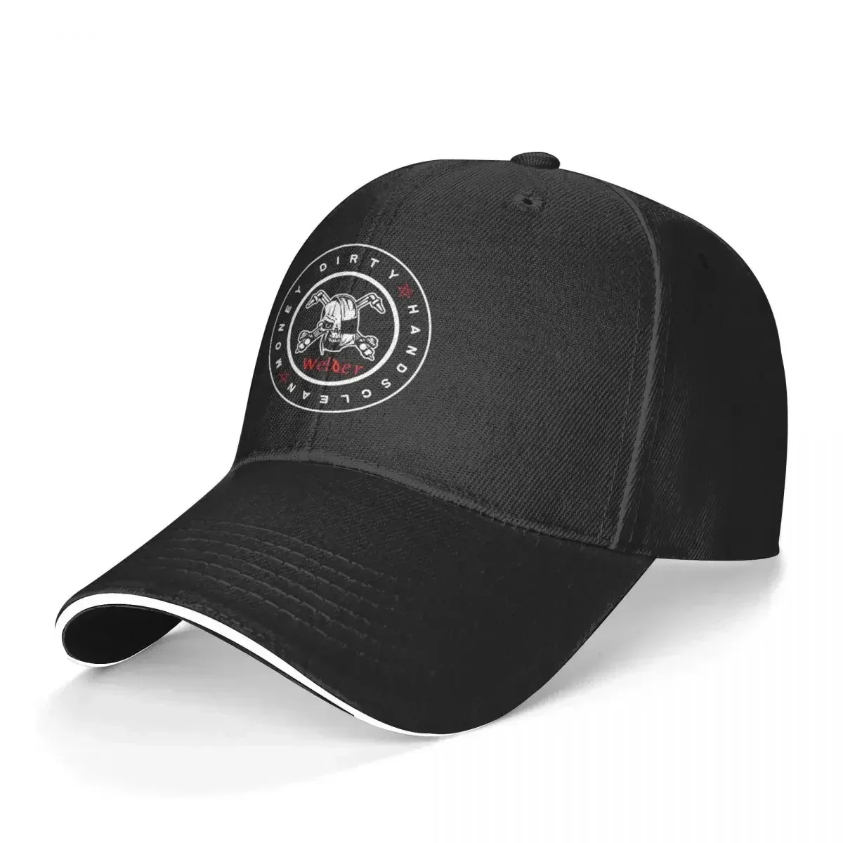 Unisex Cotton Cap For Women Men Welder Personalized Skull Dirty Hands Clean Money Fashion Baseball Cap Outdoor Streetwear Hat