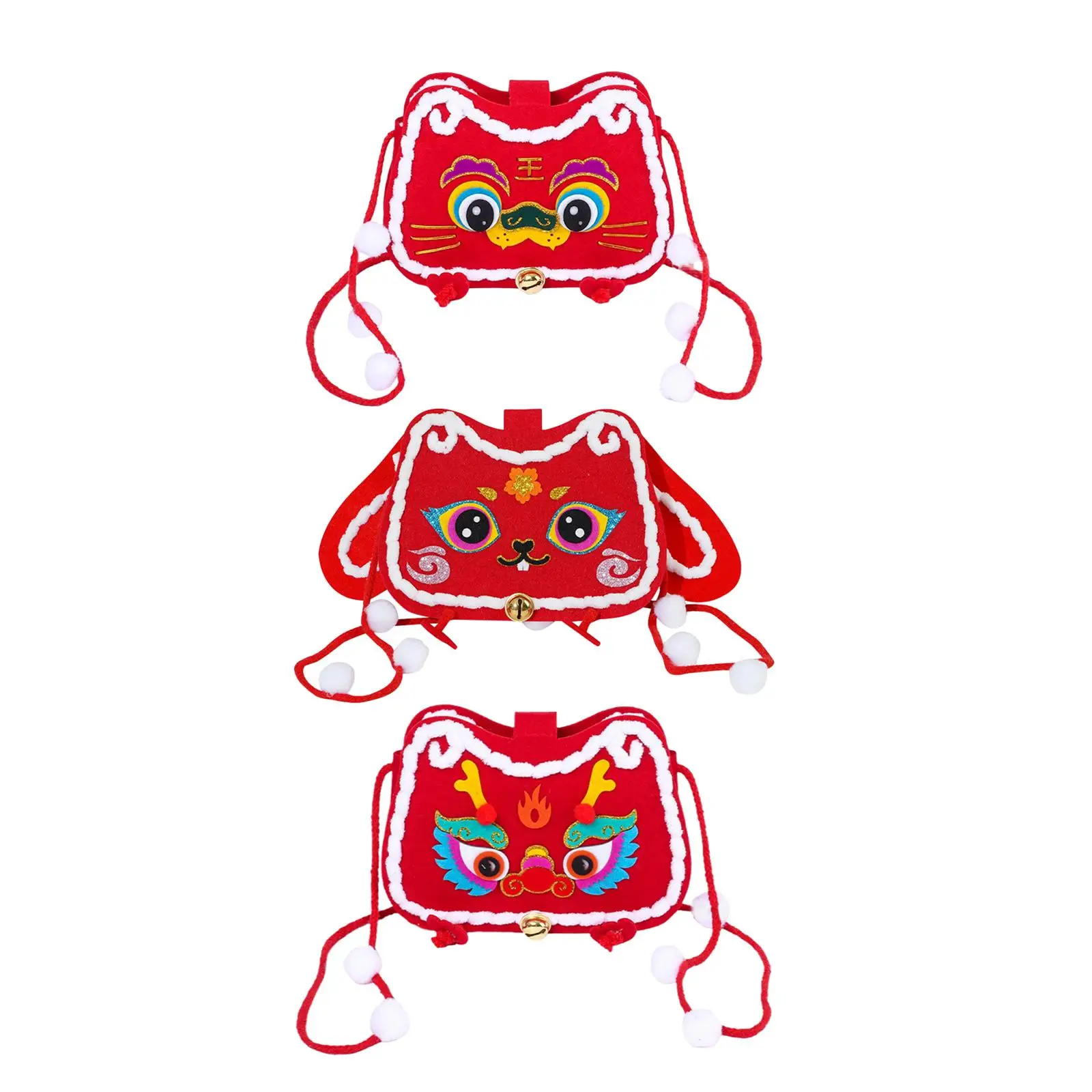 

Girls DIY Bags Making Kit DIY Parts Hardware Sew Accessories Felt Cloth Shoulder Bag Sewing Material for Theme Party Birthday