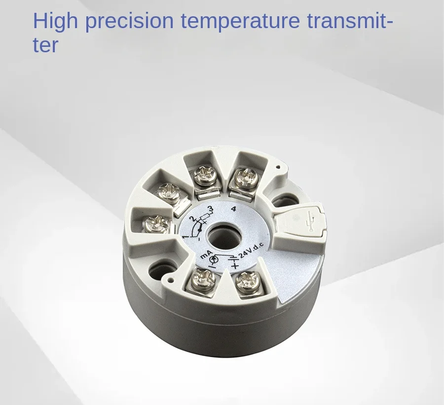 

Temperature Transmitter Module Resistance Temperature K-Type Thermocouple PT100 to 4 ~ 20mA Integrated Temperature Transmitter