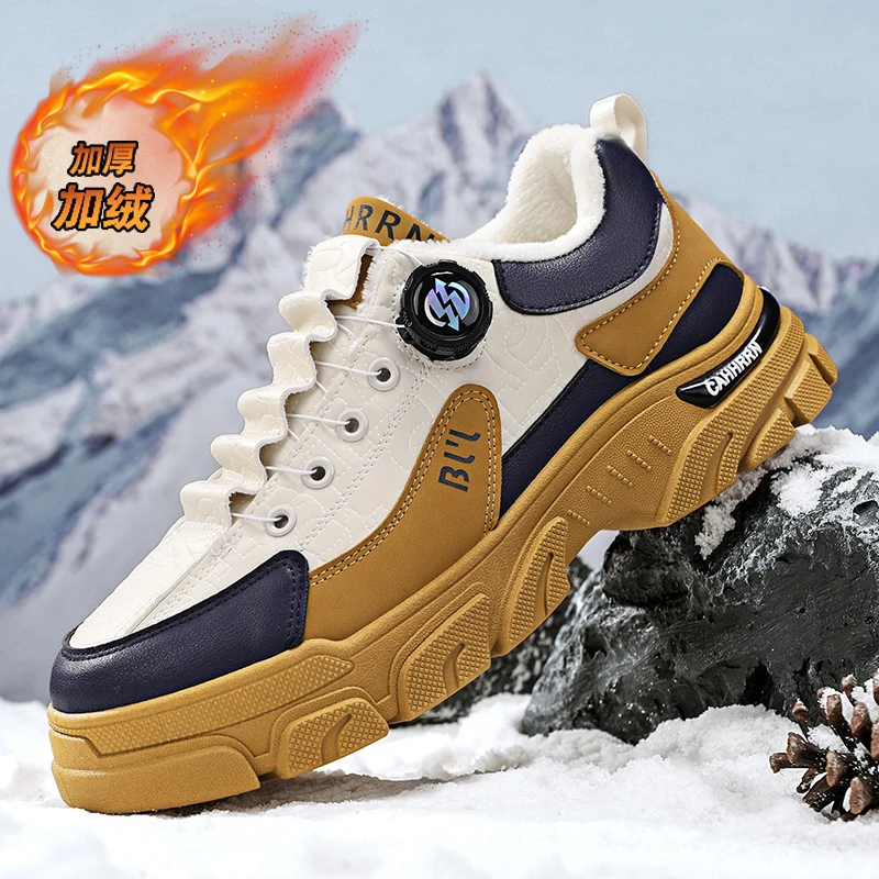 

men boots 2025 New Winter Slippers Warm Men Shoes Waterproof Non-Slip Plush Sneakers Male tenis shoes Boots Men Sneakers Winter