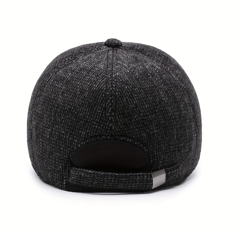 Winter warm old man hat men\'s middle-aged and elderly autumn and winter baseball cap warm dad old man ear protection cap