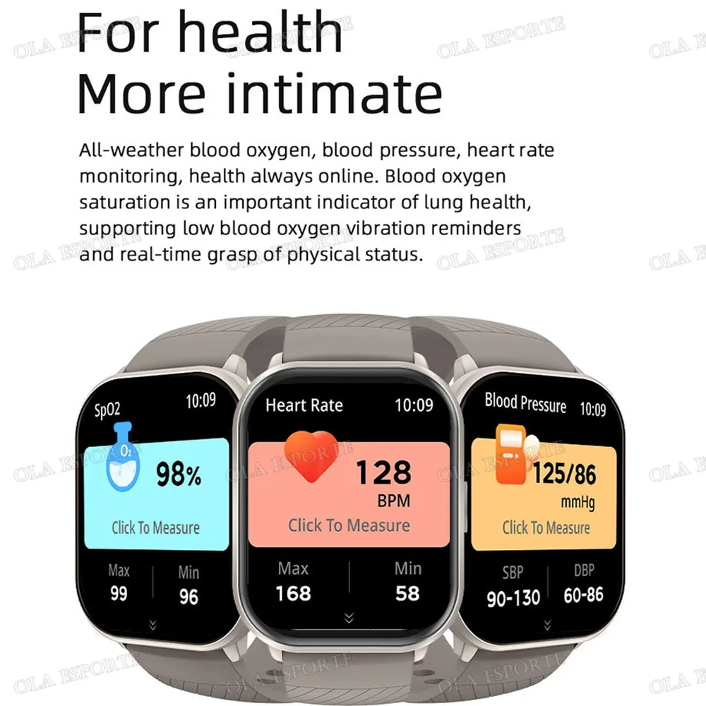 GPS Tracker Smart Watch Men Women 2.01"AMOLED Screen Call Smartwatch Health Monitor Multiple Sports Modes Fitness Sports Watches