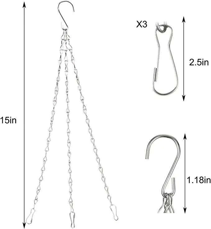 ห่วงโซ่สำหรับแขวนโครงสร้างเหล็กอุปกรณ์สวนที่สะดวกต่อการติดตั้ง