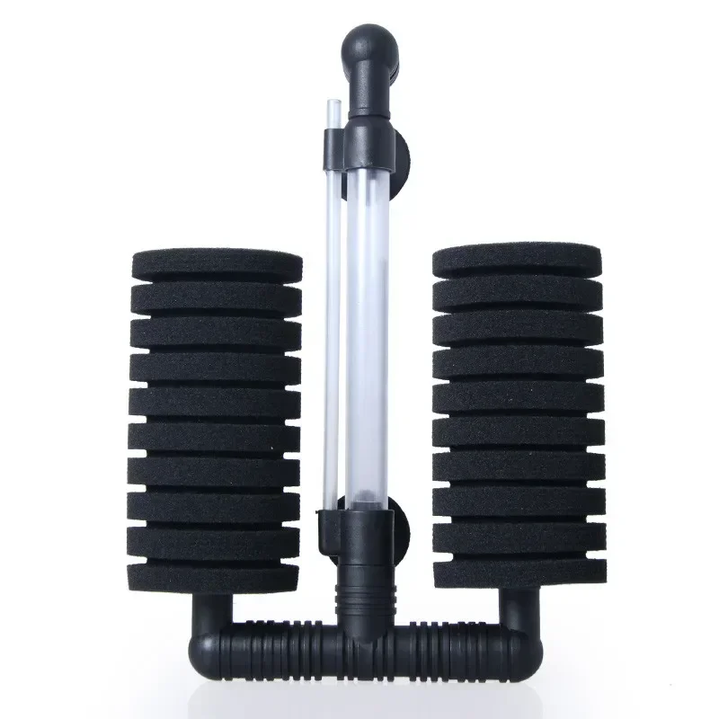 23cm akwarium filtr do akwarium pompa powietrza Skimmer gąbka biochemiczna filtr piankowy filtracja w akwarium filtr