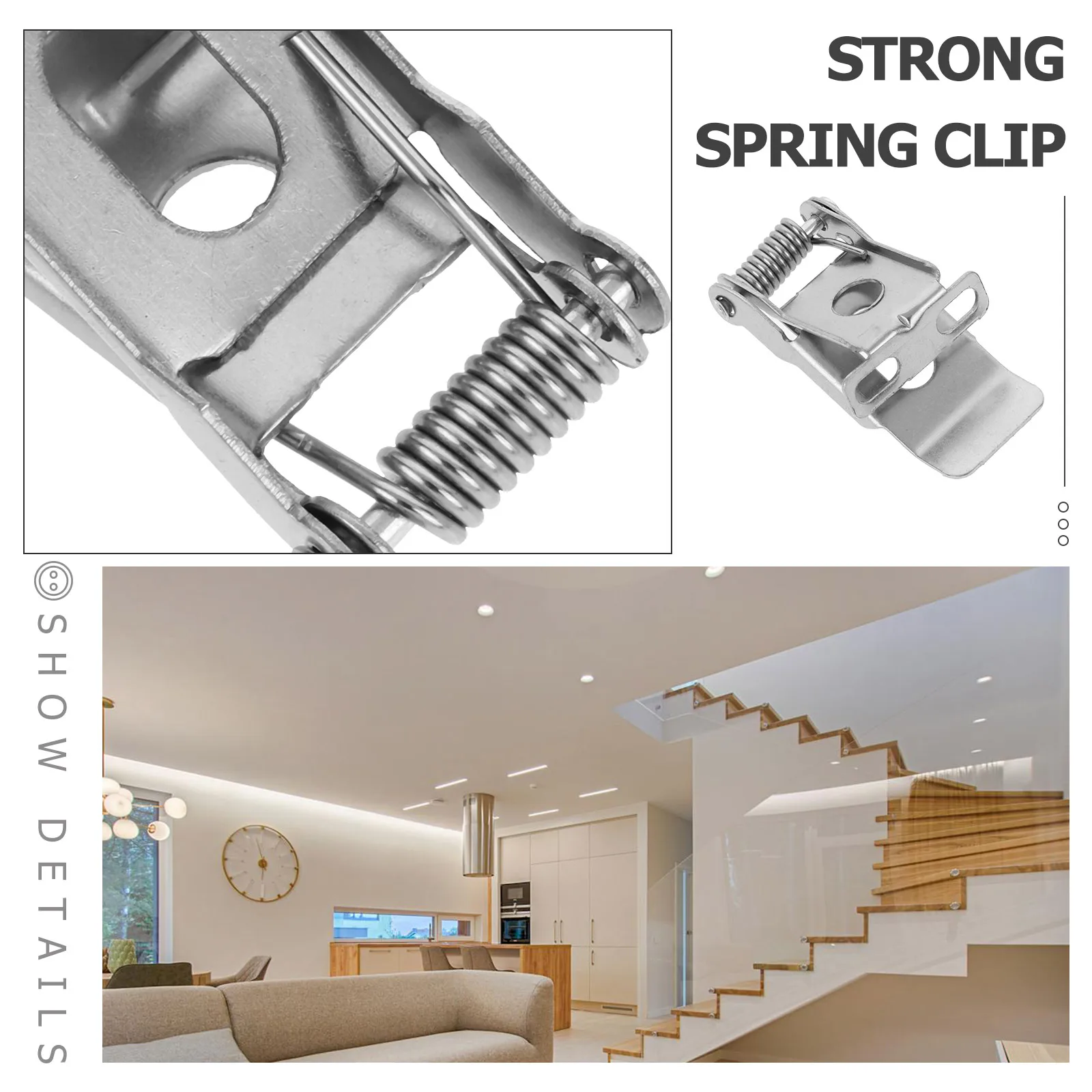 

10pcs Downlight Spring Clips Retaining Light Clamps Panel Lamp Securing Fixing Accessories For Spotlights Tube Lights Aisle