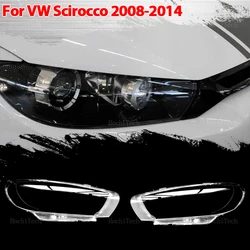Headlight Cover Transparent Mask Lens Lampshade Headlamp Shell Polycarbonate For Volkswagen VW Scirocco pre-facelift 2008-2014