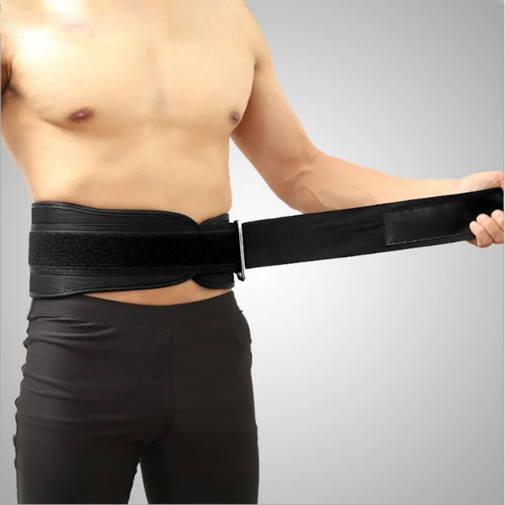 

Weightlifting Belt Waist Trimmer Size M Black Stomach Wrap Back Support Belt for Men Women Lifting Squats Deadlifts
