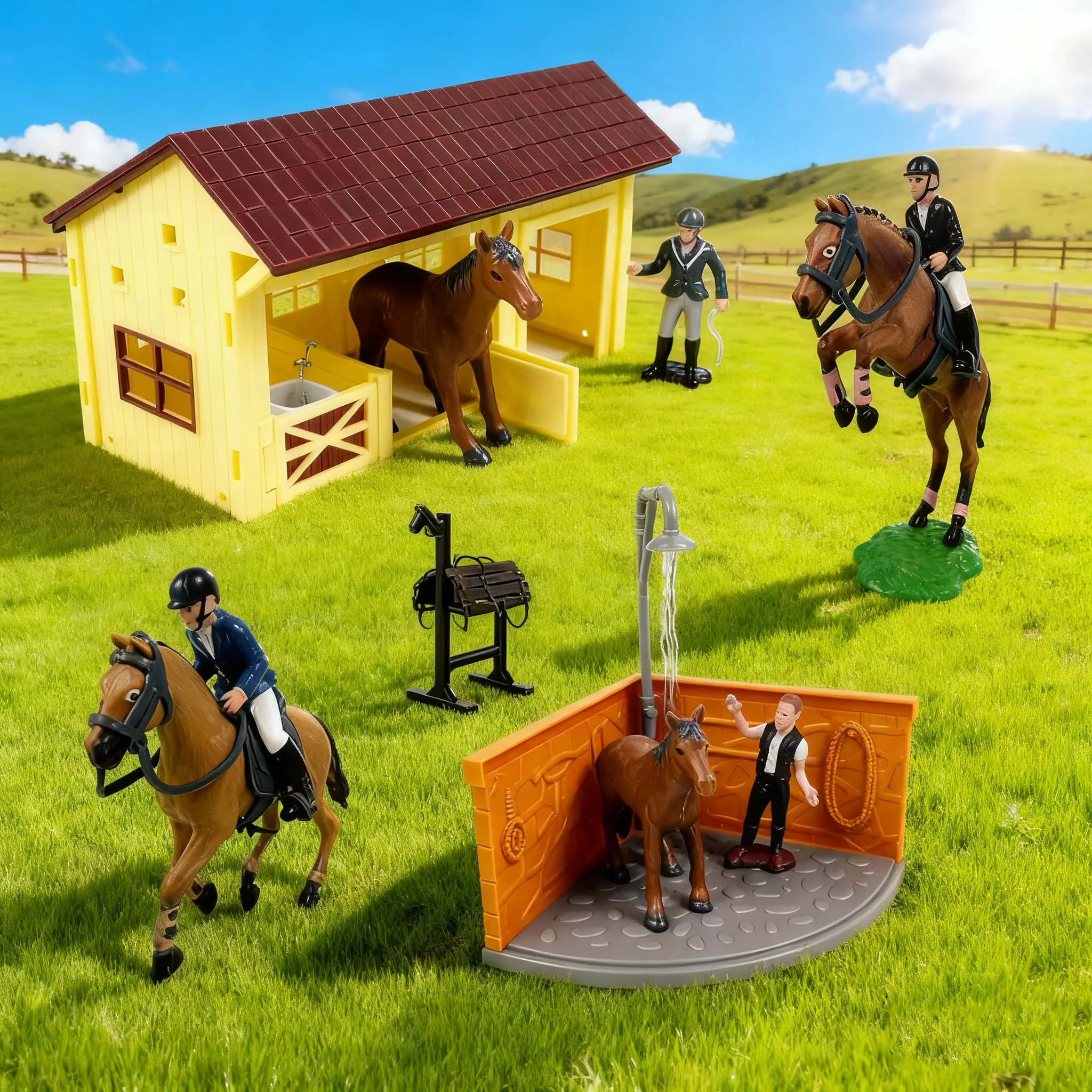 Kids Toys Horse - Conjunto de Brinquedos de Simulação de