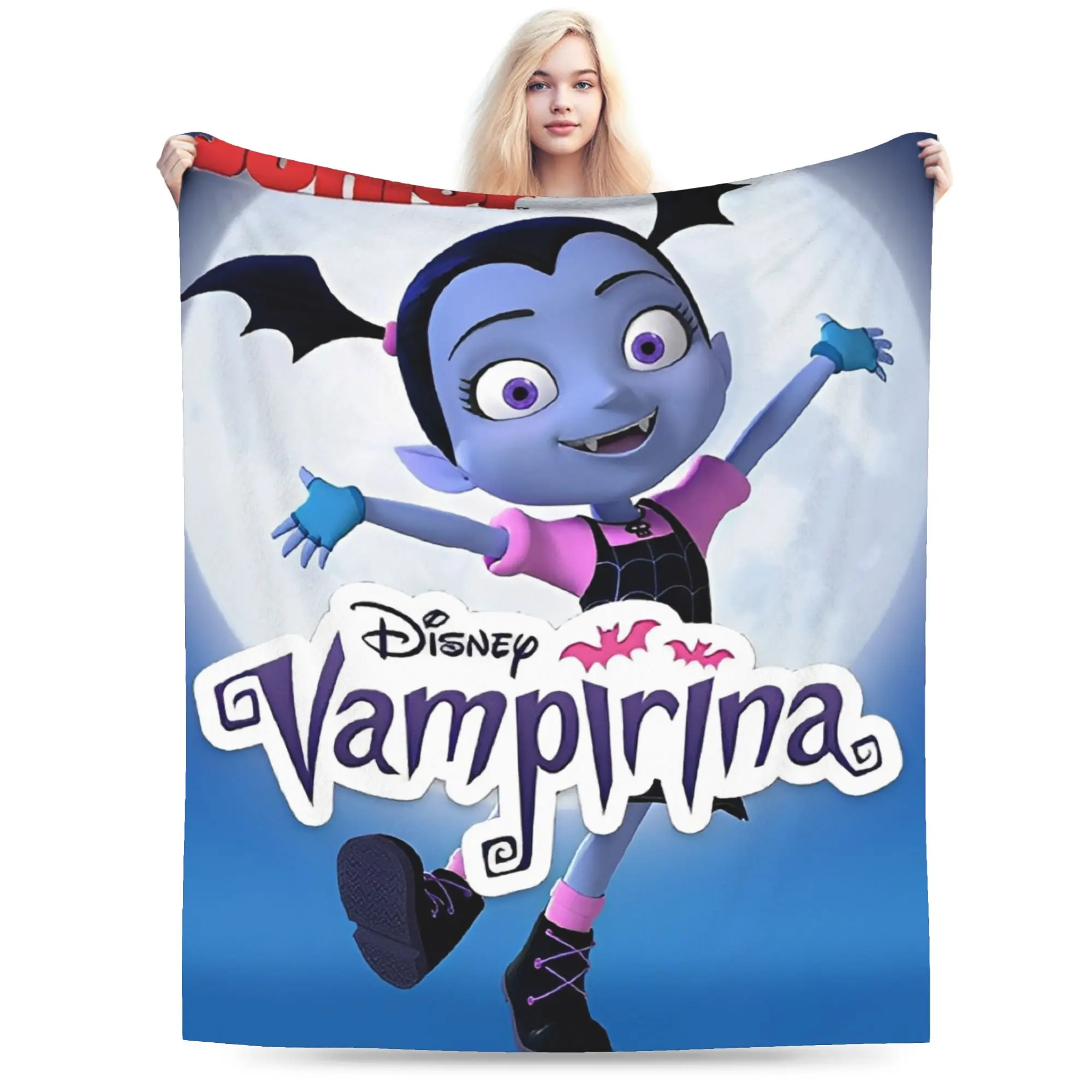 Vampirina في سن المراهقة مصاص دماء ميرش بطانية لينة المرجان الصوف أفخم رمي بطانية لحاف مريح #1