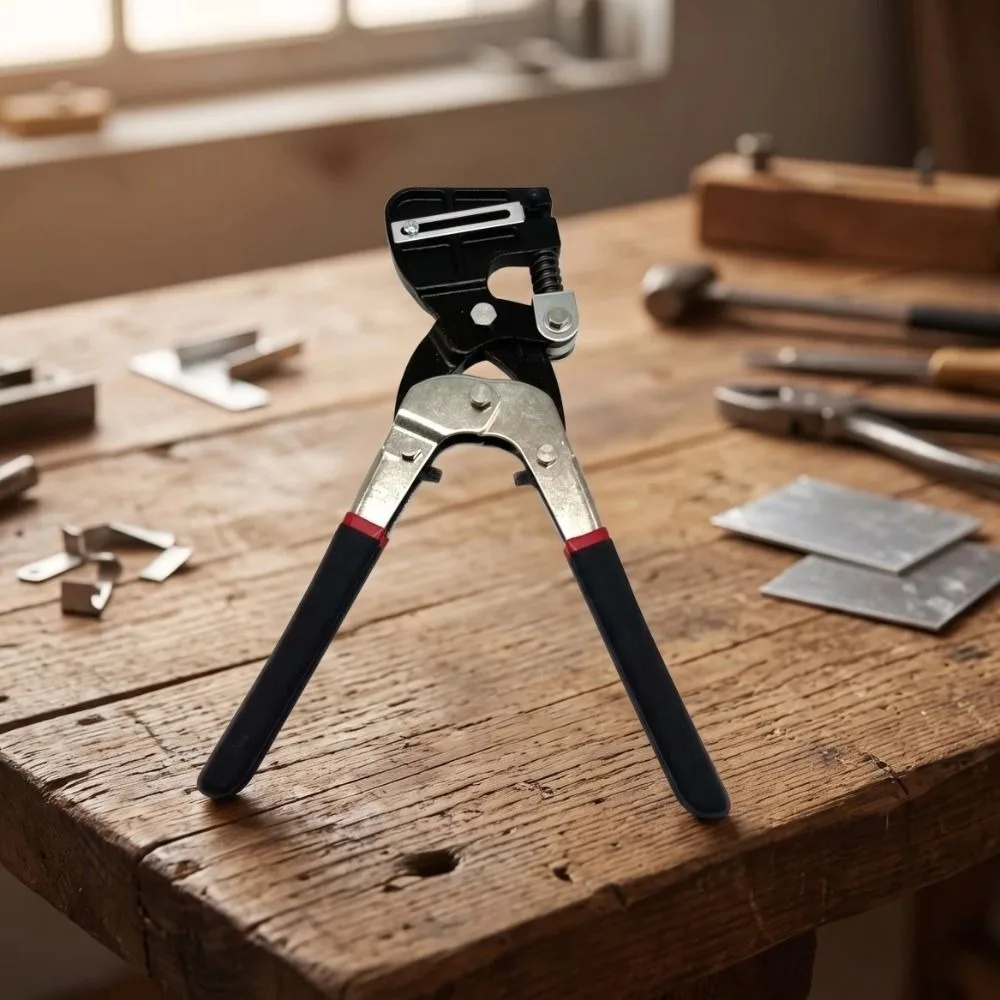 Stainless Steel Sheet Metal Hole Puncher Professional Single-handed Hand Held Hole Puncher Keel Clamp Puncher Punching Pliers