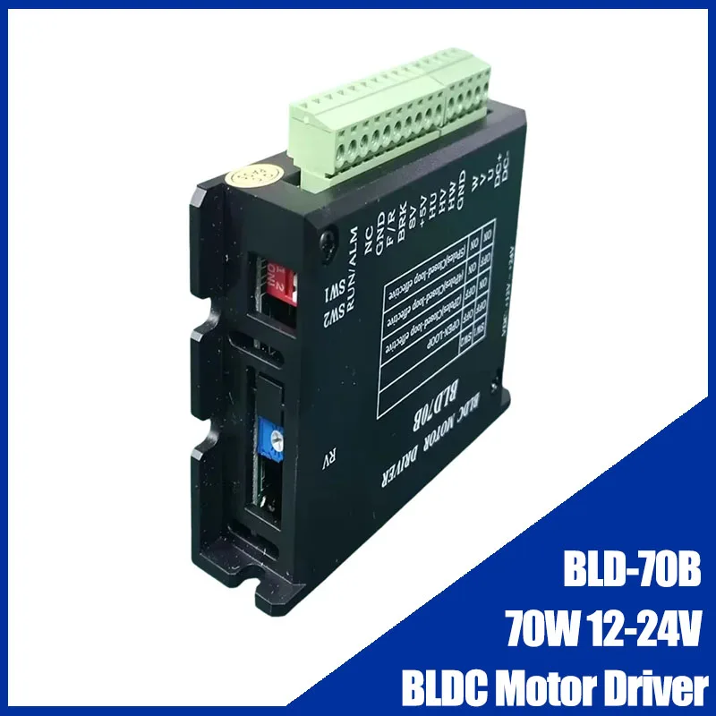

70W 12-24V DC Brushless DC Motor Driver Controller BLD-70B BLDC Motor Driver for below 70W with Hall brushless DC motor