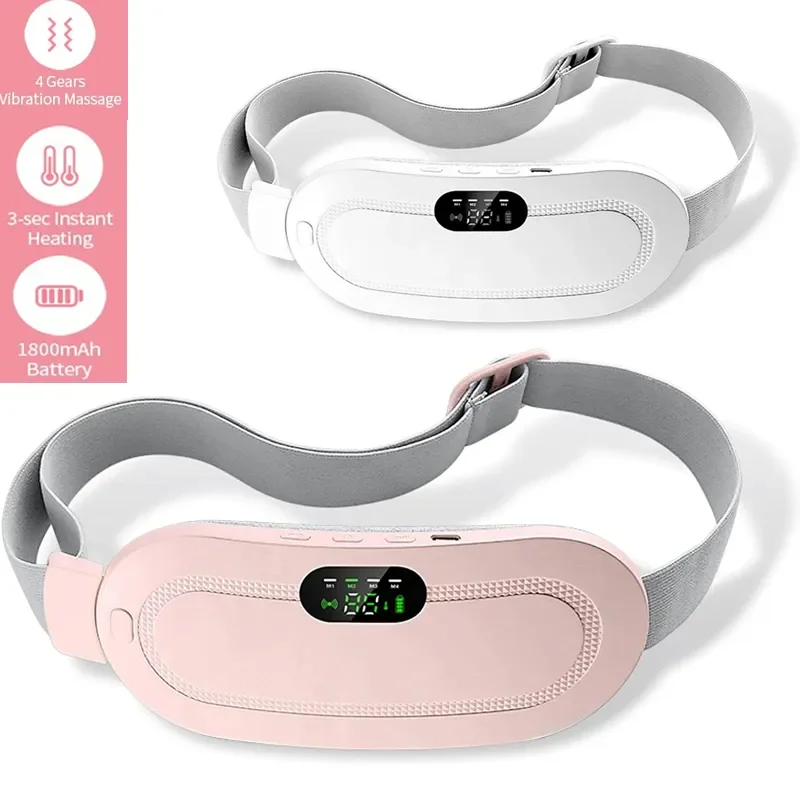 

Electric Waist Belt Device Menstrual Heating Pad Smart Warm Palace Belt Relief Waist Pain Cramps Vibrating Abdominal Massager