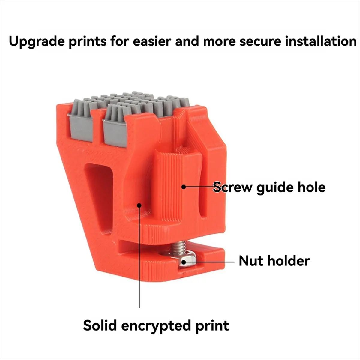 A10I Double Nozzle Silicone Wiper for X1/P1 3D Printer Nozzle Cleaner Tool Nozzle Silicone Brush Assembly Gray