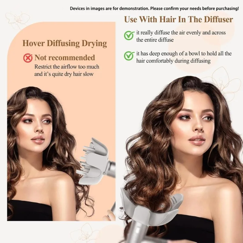 

BAAO-Curl-Defining Diffuser Attachment For Wavy, Curly, And Coily Hair For Shark Flexstyle HD400 Series Blow Dryer Styling Tool