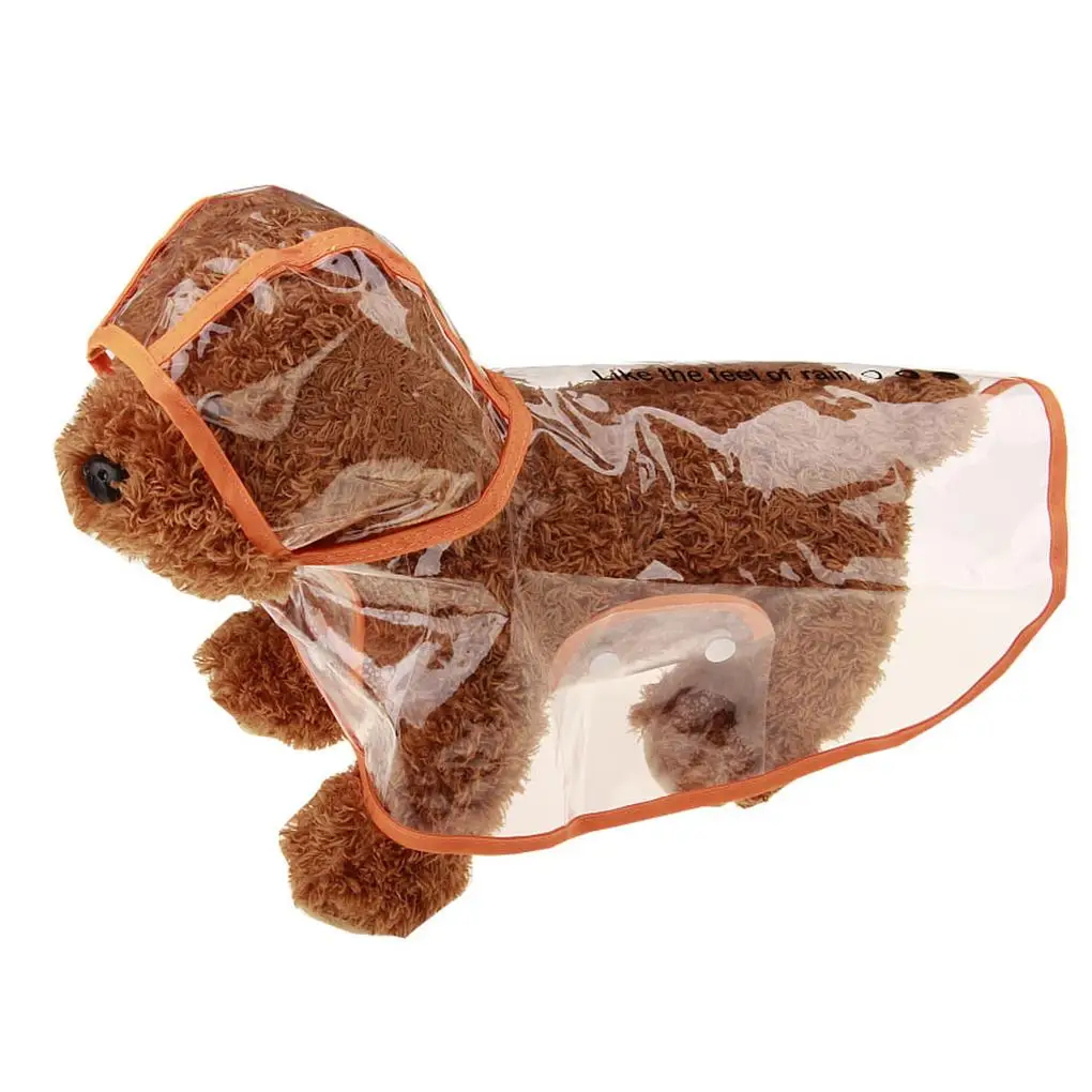 

Dog Transparent Raincoat Pet Waterproof Clothes Jacket Poncho Rainsuit Small Large Dog Clothing Summer Puppy Rain Coats