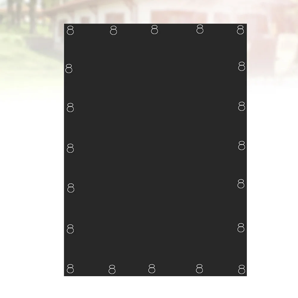 1 pz tenda parasole nera tessuto resistente allo strappo tenda per porte finestra protezione solare tende per sala privacy tende