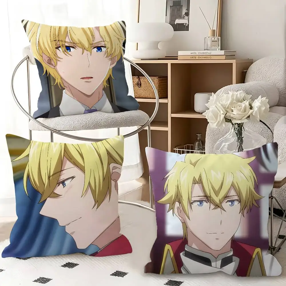 1pc Albert De Childe Anime Characters Pillow Case Fashion Square Pillowcase Bedroom Sofa Room Ins Decoration Leisure