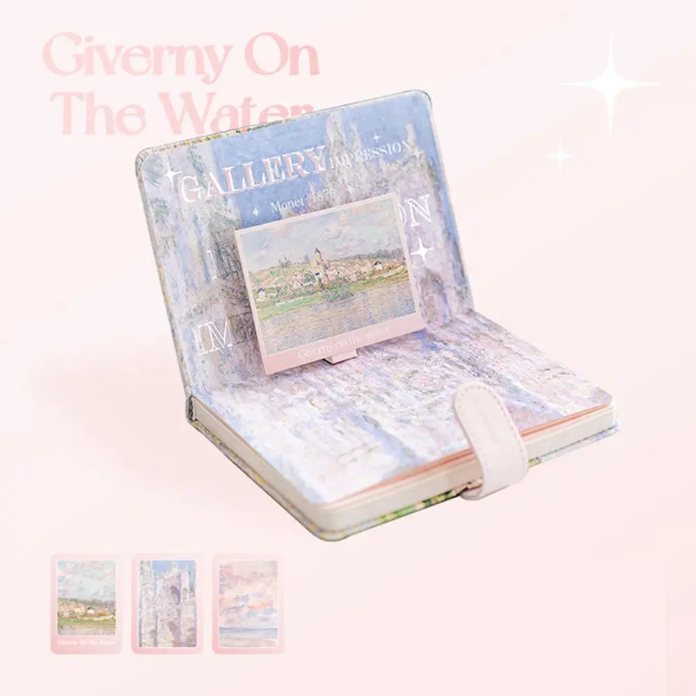 Office Supplies School Stationery Magnetic Buckle Oil Painting Writing Pads Scenery Notebook Handbook Notepad DIY Scrapbook