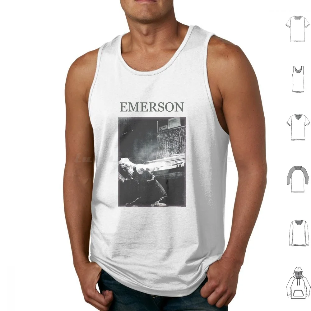 Emerson Nice Tank Tops Print Cotton Keith Emerson Music Elp Keyboard Lake Palmer Organ Elp Emerson Lake Palmer