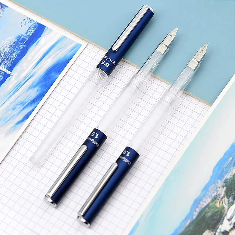 Sailor Heart Art Fountain Pen Hiace HighAce Neo Clear Student 12-0155 Flat Nib 1.0mm/1.5mm/2.0mm Business Gift Pen