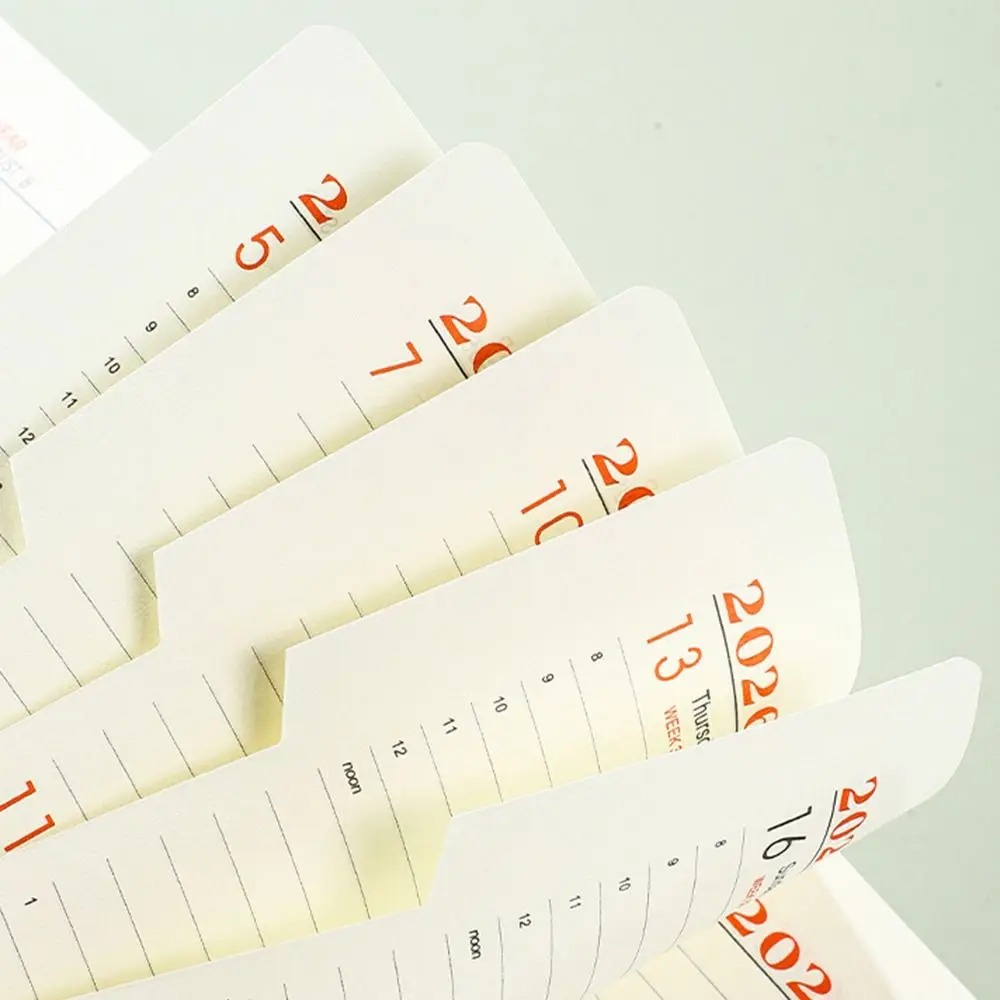 English 2026 Schedule Planner Notepad 12 Months Wear-resistant To-do List Notebook Simple Efficiency Office Work Planner School