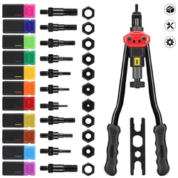 Manual Rivet Nut Gun Household Riveting Tools, Metric M3 M4 M5 M6 M8 M10 M12 Inch 10-24,1/4-20,3/8-16,5/16-18 Riveting Machine