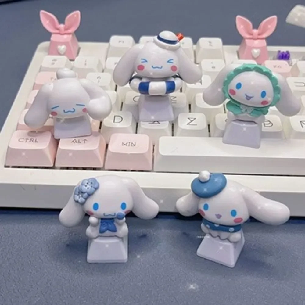 

New Sanrio anime DIY big ears Cinnamoroll personalized keycap cartoon mechanical keyboard ESC high-looking white dog keycap gift