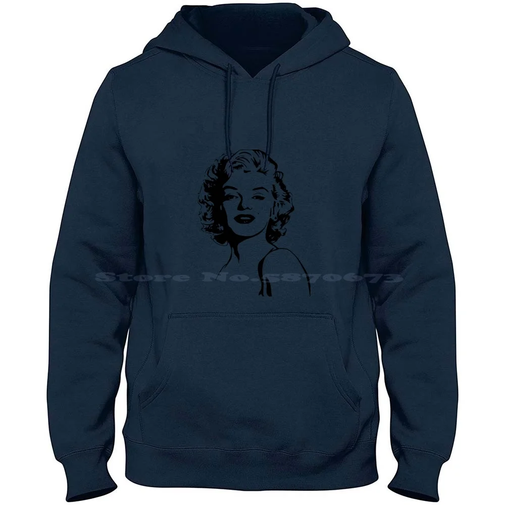 Marilyn Monroe 100% Pure Cotton Hoodie Tshirt Los Angeles Joe Dimaggio Arthur Miller Gentlemen Prefer The Seven Year Itch