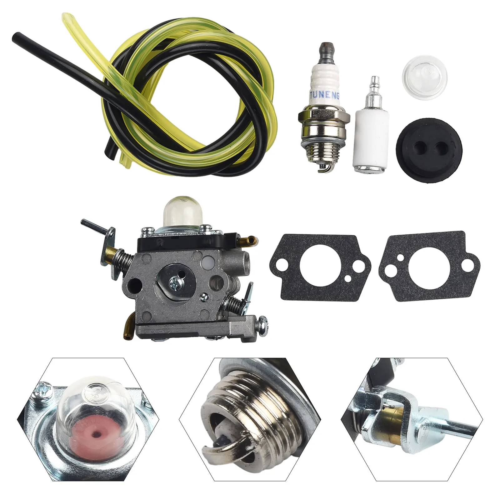 

Carburetor For 122C 122LDX 122LK 22cc String Line Trimmer With Gasket Replace Part Number: 574386701, 581734301