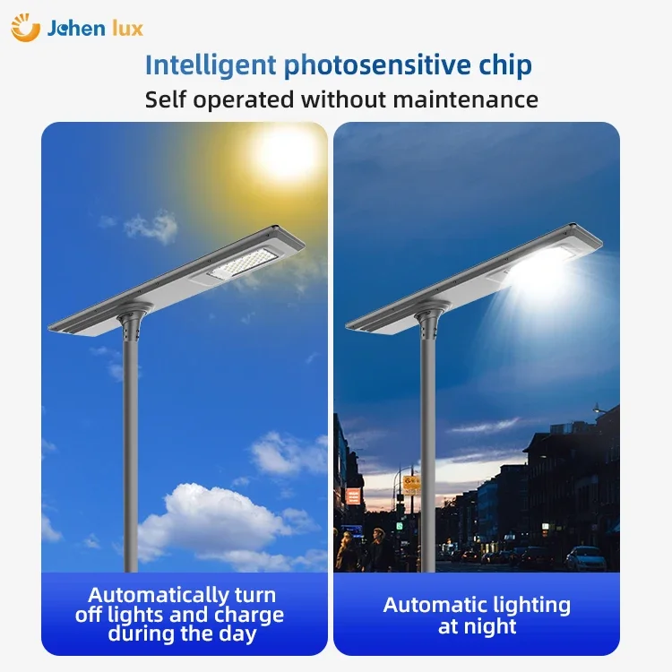 Outdoor Waterproof High Lumen Energy Saving All in One Integrated Road Smart Led Solar Street Light