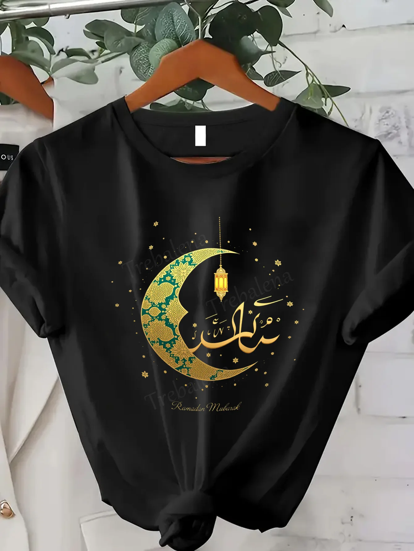 

Женская футболка Ramadan Moon & Lantern Женская футболка, сексуальный повседневный топ