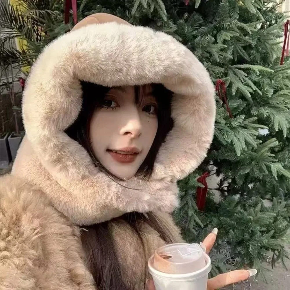 

Модные зимние шапки из толстого материала, шапка с защитой ушей, ветрозащитная теплая шапка, Балаклава на флисовой подкладке, зимняя шапка